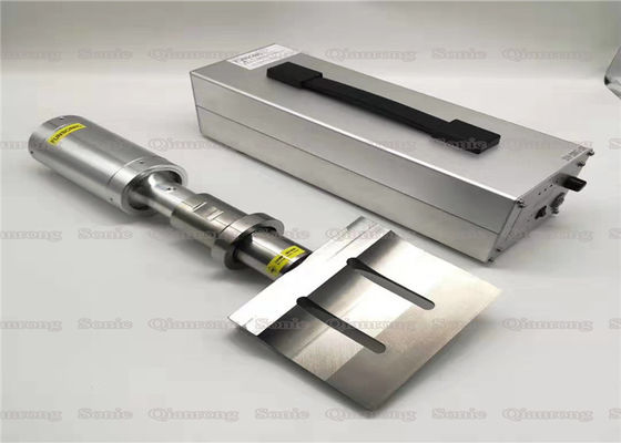 Cuchilla de corte Titanium de la categoría alimenticia con la anchura modificada para requisitos particulares ultrasónica 20khz para la carne congelada