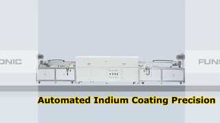 Máquina automatizada de recubrimiento de indio ultrasónico para objetivos PVD