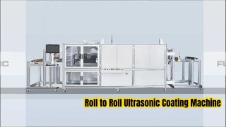 Pulverización de precisión de la máquina de recubrimiento ultrasónico rollo a rollo